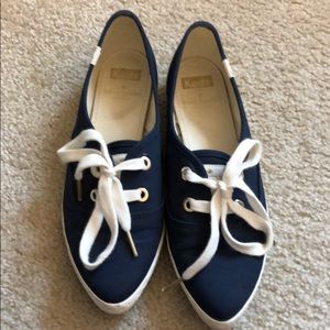 Kate Spade for Keds Navy Pointy Lace-ups